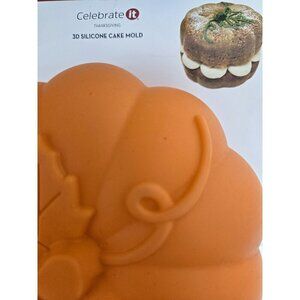 Celebrate It Thanksgiving 3D Silicone‎ Pumpkin Cake Mold Autumn Treat Mold